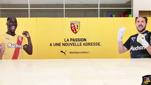 Une nouvelle boutique du RC Lens va ouvrir dans la galerie d'Auchan...